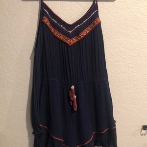 Nordstrom’s blue romper with boho pattern